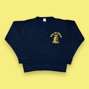 Vintage 60s Fraternity Sweatshirt San Diego University College Pullover Blue